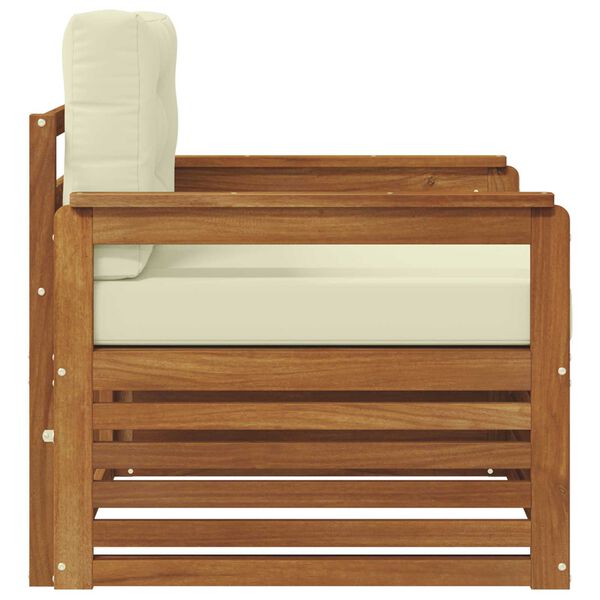 vidaXL K&uuml;lt&eacute;ri kanap&eacute; szett T&ouml;m&ouml;r ak&aacute;cfa &eacute;s poli&eacute;szter Term&eacute;szetes