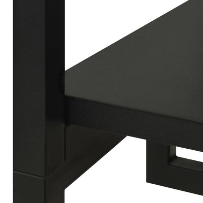 vidaXL fekete fém és forgácslap szekrény 60 x 40 x 213 cm