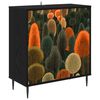 vidaXL Sz&eacute;f ZAANDAM Fekete T&ouml;lgy 69 x 33 x 76 cm Szerelt Fa