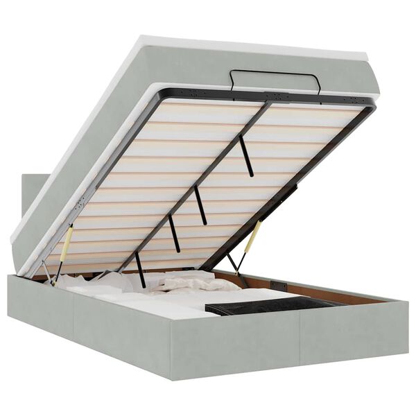 vidaXL Ottom&aacute;n &aacute;gykeret matraccal Vil&aacute;gossz&uuml;rke 120x200cm b&aacute;rsony