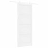 vidaXL Cs&uacute;sz&oacute; ajt&oacute; 93 x 232 cm Szerelt Fa Feh&eacute;r