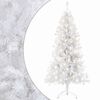vidaXL Műanyag Hajtogat&oacute;s Kar&aacute;csonyfa 210 cm 300 LED Meleg feh&eacute;r