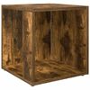 vidaXL f&uuml;st&ouml;s t&ouml;lgy sz&iacute;nű szerelt fa kisasztal 33 x 33 x 34,5 cm