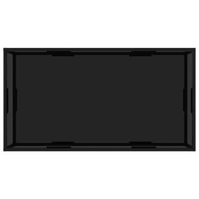 vidaXL fekete edzett üveg dohányzóasztal 120 x 60 x 35 cm