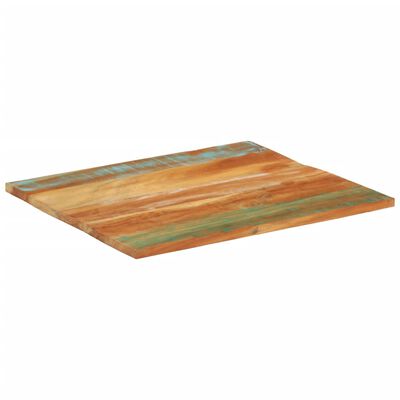vidaXL négyszögű tömör újrahasznosított fa asztallap 70x80 cm 25-27 mm