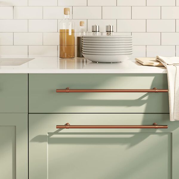 vidaXL 5 db bronz rozsdamentes ac&eacute;l szekr&eacute;nyfoganty&uacute; 320 mm