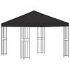 vidaXL Pavilon 3 x 3 m Antracitsz&uuml;rke Poli&eacute;szter &eacute;s ac&eacute;l 190 gsm