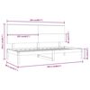 vidaXL t&ouml;m&ouml;r fenyőfa kanap&eacute;&aacute;gy matrac n&eacute;lk&uuml;l 80 x 200 cm