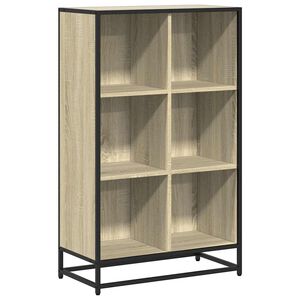 vidaXL sonoma t&ouml;lgysz&iacute;nű szerelt fa k&ouml;nyvszekr&eacute;ny 65,5x33x107,5 cm
