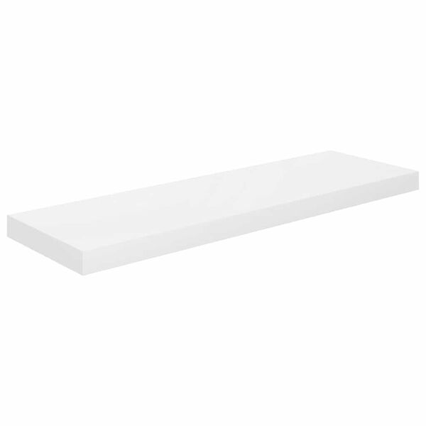 vidaXL magasf&eacute;nyű feh&eacute;r MDF lebegő fali polc 80 x 23,5 x 3,8 cm