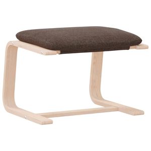 vidaXL s&ouml;t&eacute;tbarna sz&ouml;vet l&aacute;bzs&aacute;moly 51x41x40 cm