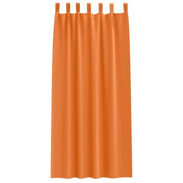 vidaXL Fekete F&uuml;gg&ouml;ny Gyűrűkkel 2 pcs &Eacute;l&eacute;nk narancs 260 x 140 cm