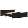vidaXL fekete tölgy színű szerelt fa ágykeret matrac nélkül 160x200 cm