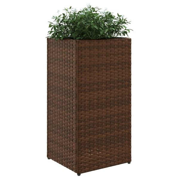 vidaXL barna polyrattan kerti &uuml;ltetől&aacute;da 30x30x60 cm