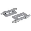 vidaXL Z&aacute;r 2 db Ez&uuml;st 46 x 17 x 1,2 mm Ac&eacute;l
