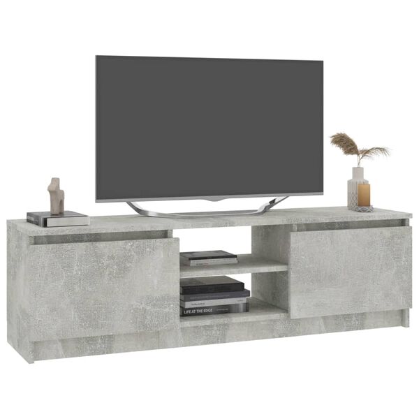 vidaXL betonsz&uuml;rke szerelt fa TV-szekr&eacute;ny 120 x 30 x 35,5 cm