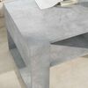 vidaXL Doh&aacute;nyz&oacute;asztal t&aacute;rol&oacute;val Beton Sz&uuml;rke 92 x 53 x 45 cm Faanyag