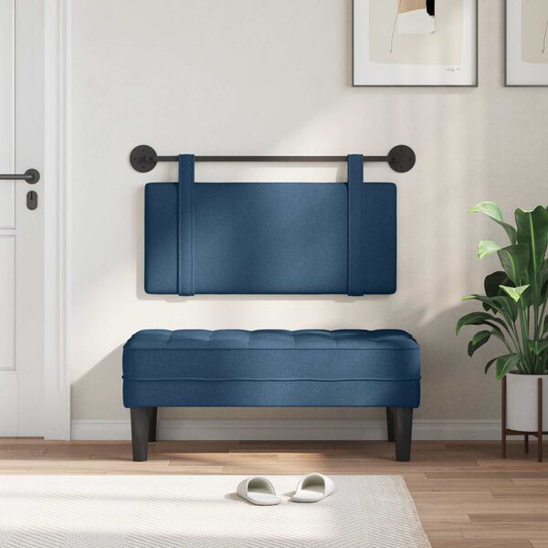 vidaXL Fali Fejt&aacute;mla Falra szerelhető K&eacute;k 90 x 55 x 5 cm sz&ouml;vet