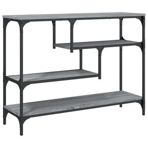 vidaXL sz&uuml;rke sonoma szerelt fa t&aacute;lal&oacute;asztal 100x30x75 cm