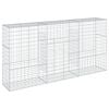 vidaXL horganyzott vas gabion kos&aacute;r fed&eacute;llel 300 x 50 x 150 cm