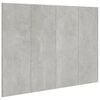 vidaXL betonsz&uuml;rke szerelt fa &aacute;gyfejt&aacute;mla 120x1,5x80 cm