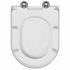vidaXL Gyorsan Levehető WC Ülőke Fehér 46.2 x 36 x 4.3 cm Duroplast