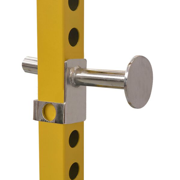 vidaXL otthoni sárga/fekete edzőállvány 140 x 145 x 214 cm