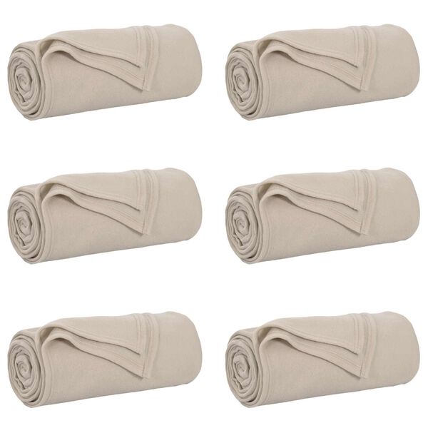 vidaXL Takar&oacute;k 6 pcs B&eacute;zs 200 x 150 cm Gyapj&uacute;