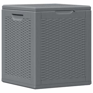vidaXL sz&uuml;rke PP rattan kerti t&aacute;rol&oacute;l&aacute;da 90 L