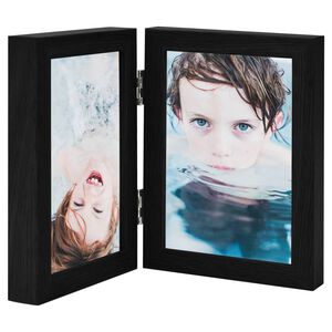 vidaXL fekete k&eacute;tsz&aacute;rnyas f&eacute;nyk&eacute;pkeretszett 2 x (10 x 15 cm)