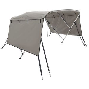 vidaXL h&aacute;rom&aacute;g&uacute; bimini tető oldalfalakkal 183 x (137-152) x 137 cm