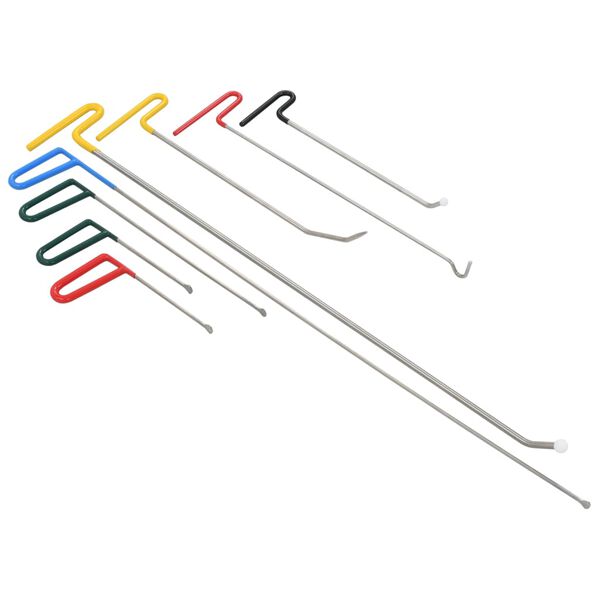 vidaXL 8 részes rozsdamentes acél festés nélküli horpadásjavító szett