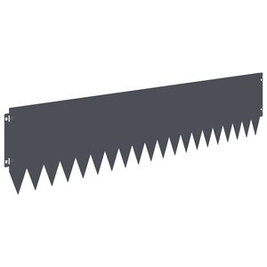 vidaXL Fűszeg&eacute;lyez&eacute;s 10 db 103 x 25 cm Ac&eacute;l Antracitsz&uuml;rke
