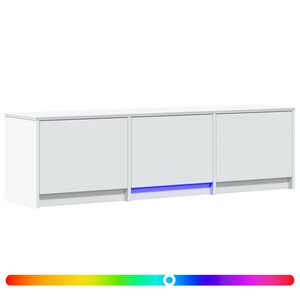 vidaXL LED-es t&eacute;v&eacute;&aacute;llv&aacute;ny 140 x 34 x 40 cm Feh&eacute;r M&eacute;rn&ouml;ki fa
