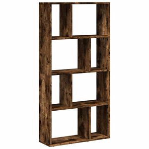 vidaXL f&uuml;st&ouml;s t&ouml;lgy sz&iacute;nű szerelt fa k&ouml;nyvespolc 60 x 20 x 120,5 cm