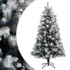 vidaXL Műanyag Hajtogat&oacute;s Kar&aacute;csonyfa 120 cm PVC &eacute;s f&eacute;m