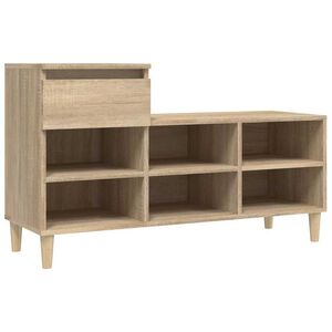 vidaXL sonoma t&ouml;lgy sz&iacute;nű szerelt fa cipőszekr&eacute;ny 102x36x60 cm
