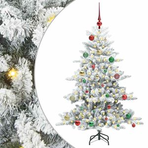 vidaXL Műanyag Hajtogat&oacute;s Kar&aacute;csonyfa Feh&eacute;r 150 cm PVC &eacute;s Ac&eacute;l