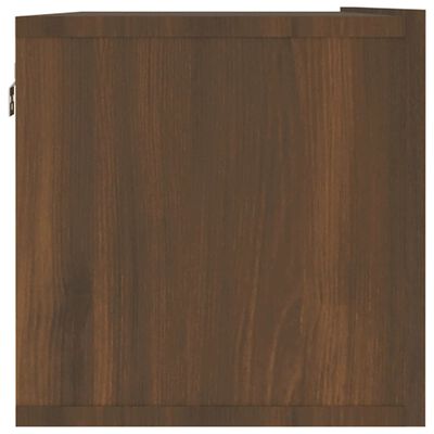 vidaXL barna tölgyszínű szerelt fa fali TV-szekrény 120 x 30 x 30 cm