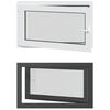 vidaXL D&ouml;nthető &eacute;s forgathat&oacute; pinceablak RISOR 100 x 70 cm PVC &eacute;s &Uuml;veg