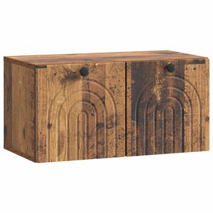 vidaXL Fali TV szekr&eacute;ny Antik Fa 59,5 x 31 x 30 cm Szerelt Fa