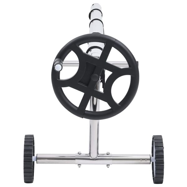 vidaXL rozsdamentes ac&eacute;l alj&uacute; medencef&oacute;lia-tekerő