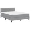 vidaXL Boxspring &aacute;gy matraccal Vil&aacute;gossz&uuml;rke 140 x 190 cm sz&ouml;vet