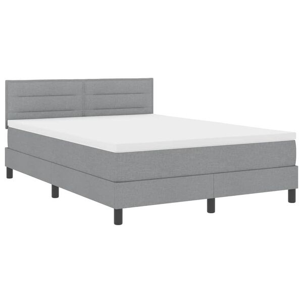 vidaXL Boxspring &aacute;gy matraccal Vil&aacute;gossz&uuml;rke 140 x 190 cm sz&ouml;vet