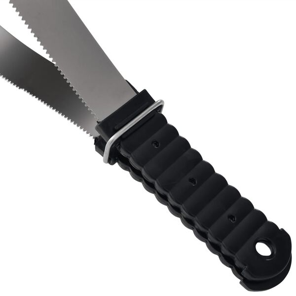 vidaXL ez&uuml;stsz&iacute;nű rozsdamentes ac&eacute;l k&eacute;toldalas vedl&eacute;s seg&iacute;tő penge