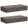vidaXL T&aacute;rol&oacute; Doboz 2 pcs Sz&uuml;rke 90 x 48 x 15 cm Nem szőtt textil
