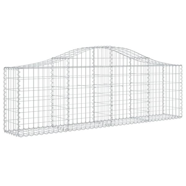 vidaXL 40 db &iacute;ves horganyzott vas gabion kos&aacute;r 200x30x60/80 cm