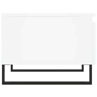vidaXL fehér szerelt fa dohányzóasztal 50 x 46 x 35 cm
