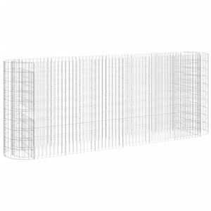 vidaXL horganyzott vas gabion magas&aacute;gy&aacute;s 260x50x100 cm