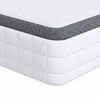 vidaXL Matrac K&ouml;zepesen puha 90 x 200 cm Feh&eacute;r &eacute;s Sz&uuml;rke